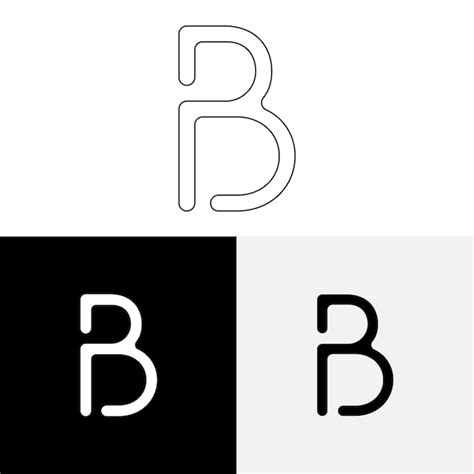 B Creative Premium Ltimo Design De Logotipo Premium Vector Creative