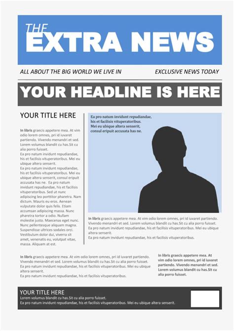 Editable Newspaper Template Google Docs