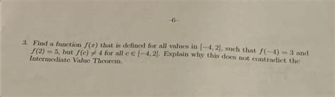 Solved 6find A Function F X ﻿that Is Defincd For All