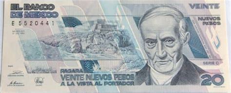 Billete 20 Nuevos Pesos México Foronum