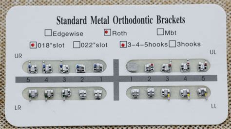 Standard Bondable Mbt Dental Orthodontic Brackets Materials China