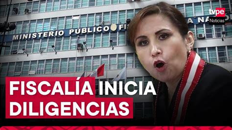 Fiscal A Inici Diligencias Contra Patricia Benavides Pablo S Nchez