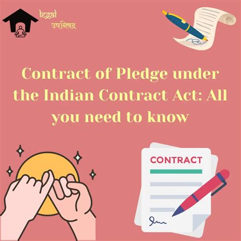 Contract Of Pledge Under The Indian Contract Act 1872