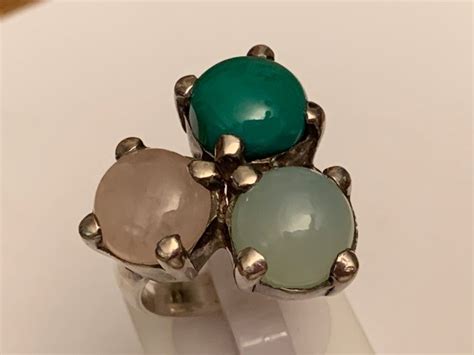 Art Deco Silber Ring Jade Turmaline Catawiki