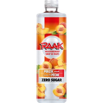 Raak Vruchtensiroop Perzik Zero Fles 750ML Bestellen Jumbo