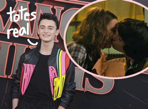 Millie Bobby Brown From Stranger Things And Finn Wolfhard Kissing