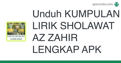Kumpulan Lirik Sholawat Az Zahir Lengkap Apk Android App Unduh Gratis