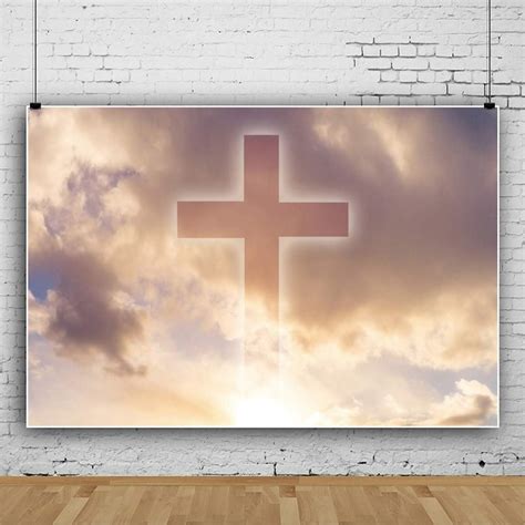 Buy Leowefowa Holy Crucifix Above The Heaven Backdrop 10x8ft Holy