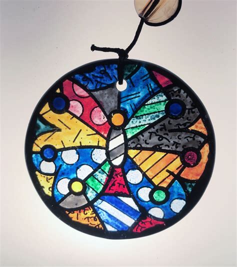 Romero Britto Toys Butterfly Bubbles Wind Chimes Metal And Glas For