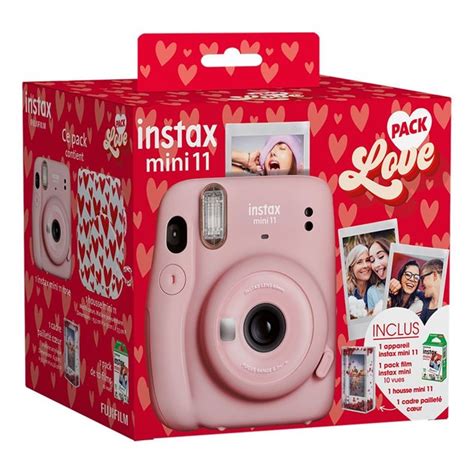 Appareil Photo Instantan Pack Instax Mini Pink Love Fujifilm La