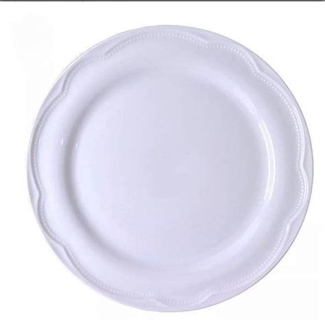 Prato P Sobremesa Porcelana Branca Unid GERMER PORCELANAS Prato