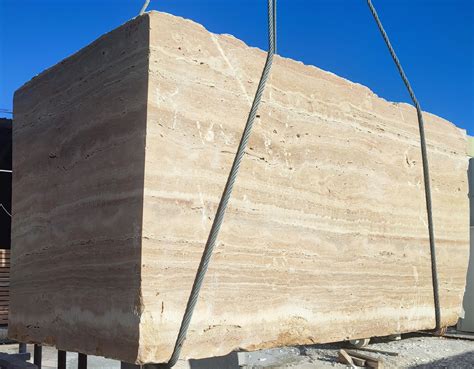 TRAVERTINE CREMA CLASSICO Marble Blocks Stone Group International