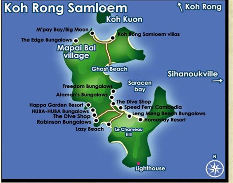 Koh Rong Samloem Map