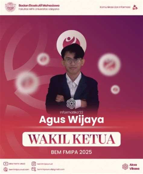 𝐁𝐄𝐌 𝐅𝐌𝐈𝐏𝐀 𝐔𝐍𝐔𝐃 Perkenalan Fungsionaris Bem Fmipa 2025 𝐒𝐚𝐥𝐚𝐦 𝐒𝐚𝐭𝐮