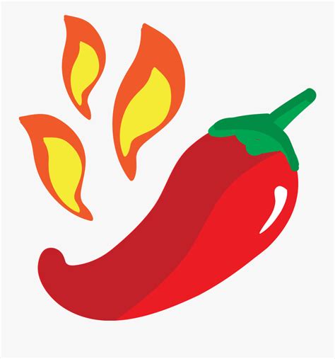 Transparent Chili Pepper Clipart - Chili Pepper Emoji Png , Free ...