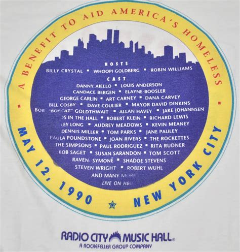 Vintage Comic Relief 1990 New York City Shirt Size X Gem