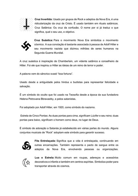 Nova Era Símbolos Da Nova Era E Seus Significados V1 Pdf