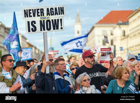 Solidarität mit Israel Kundgebung am Odeonsplatz München 29 Octubre