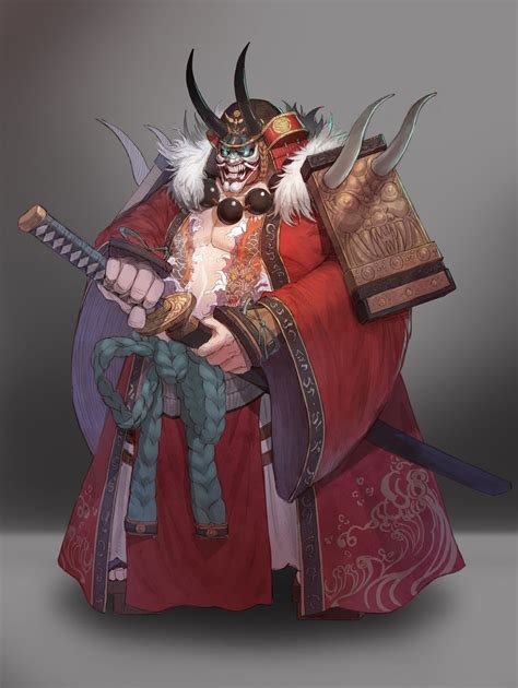 Artstation Oni Samurai Daniel Kim Oni Samurai Japanese Fantasy