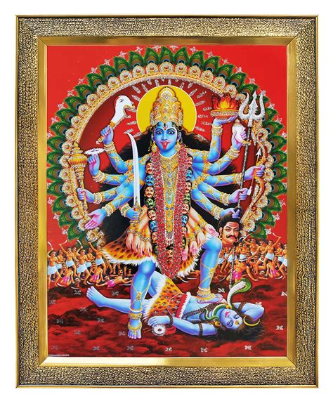 Buy KHANNA Maa Kali Goddess Kali Mahakali Maa Standing On Shiva Shiv Ji