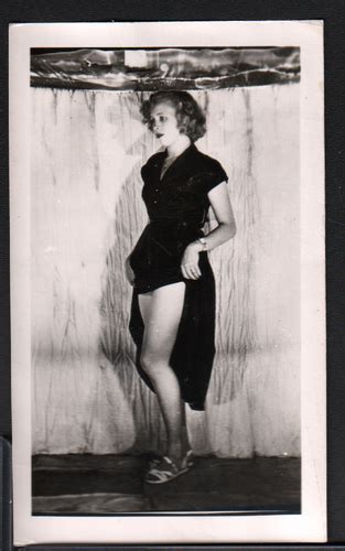 S Pinup B W Risque Photo X Blonde Posing Sexy Cheesecake AB EBay