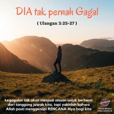 Dia Tak Pernah Gagal Elohim Ministry