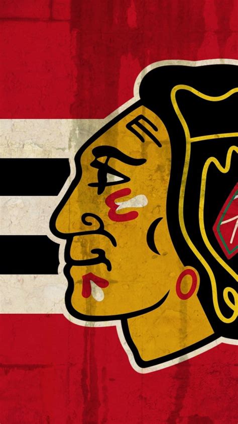 Download Wallpaper 750x1334 Blackhawks, Chicago blackhawks, Logo