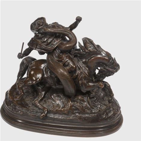 Cavalier Africain Surpris Par Un Serpent Par Antoine Louis Barye Sur Artnet