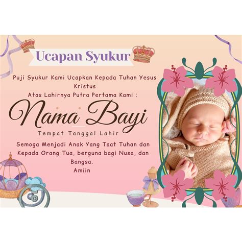 Jual Label Stiker Dan Kertas Biasa Kardus Ucapan Syukur Kelahiran Anak