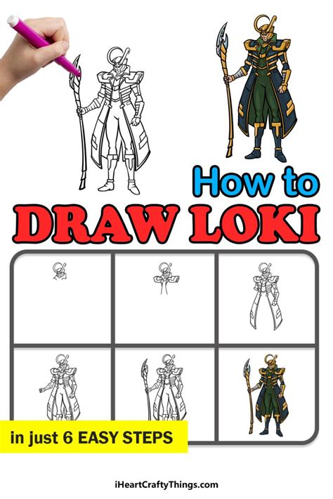 Loki Drawing How To Draw Loki Step By Step