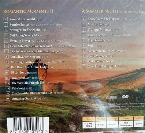 Andre Rieu Romantic Moments Ii America Dvd