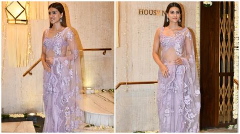 32 Years Old Kriti Sanon Powerfully Slays In A Manish Malhotra Radiant