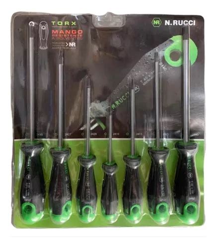 Juego 7 Destornilladores Torx Rucci Profesionales