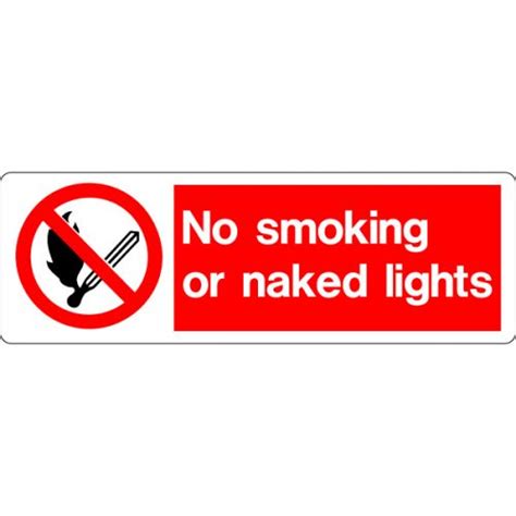 No Naked Lights Symbol Sign Mm X Mm C Vinyl Display Signs