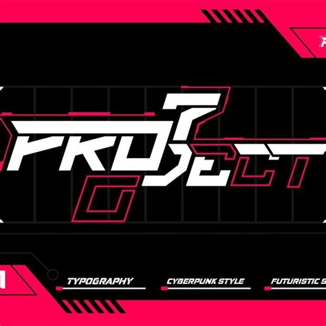 design modern cyberpunk futuristic typography logo
