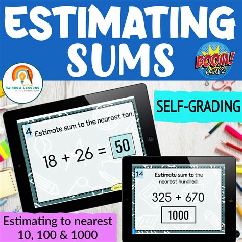 Estimating Sums Rounding To The Nearest 10 100 Made By Teachers