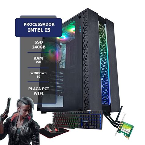 Pc Gamer Completo Intel I Gb Ssd Gb Alletech Computador Gamer