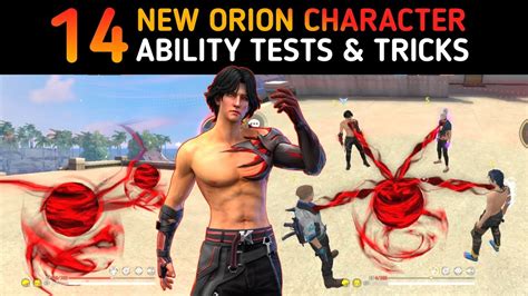 14 Ability Tests Of New Orion Character GARENA FREE FIRE YouTube