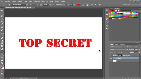 Como Crear Texto De Sello O Estampilla Con Photoshop Tutorial UGB