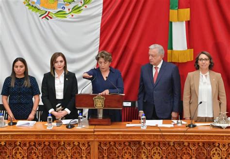 Delfina Gómez Toma Protesta Como Gobernadora Del Edomex Primera Mujer