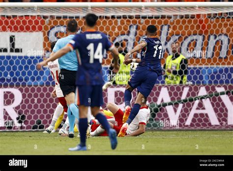 Hamburg Cody Gakpo Of Holland Scores The During The Uefa Euro