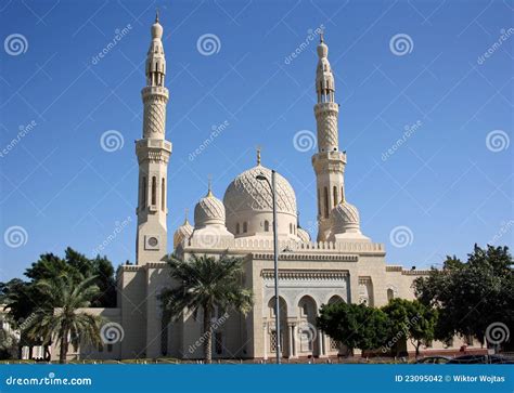 Jumeirah Mosque In Dubai Stock Photo Image Of Building 23095042