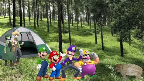 Wario Waluigi Mario Luigi Barry Cheryl Discovers Common Wombat In