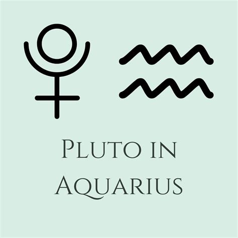 Pluto In Aquarius — Shannon Amrein