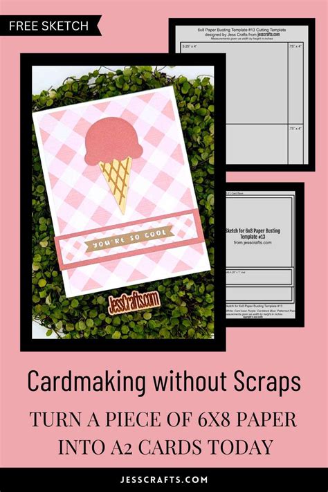 6x8 Paper Busting Template 13 Featuring Scrapbook Jess Crafts