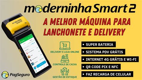 Moderninha Smart 2 da PagSeguro Unboxing e Ativação da melhor máquina