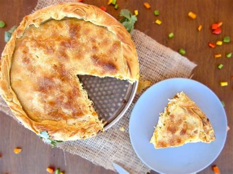 Authentic Greek Chicken Pie Recipe With Homemade Phyllo Kotopita