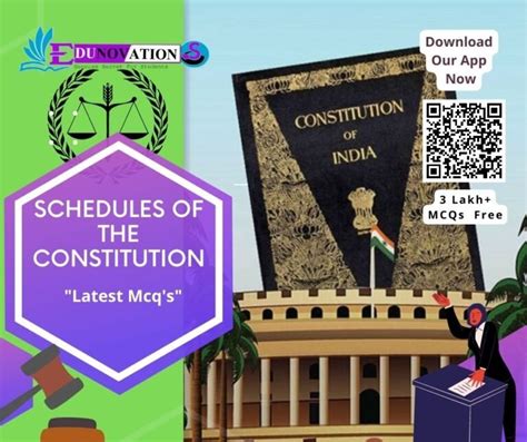 Schedules Of The Constitution Indian Polity Gk Mcq Mcqs Multiple