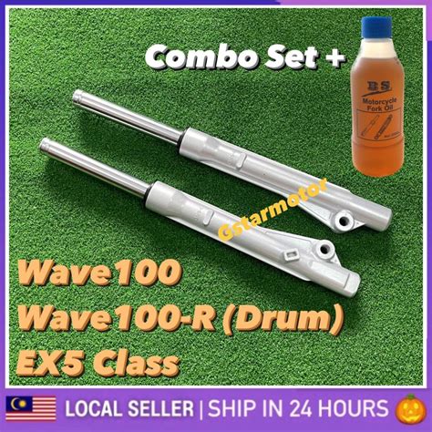 Wave 100 Wave100 R Front Fork Set Assy WAVE100R DRUM WAVE100 HONDA