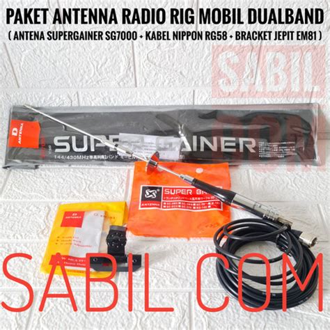 Jual PAKET ANTENA RIG MOBIL DUALBAND ANTENNA LUAR RADIO RIG HT MOBIL